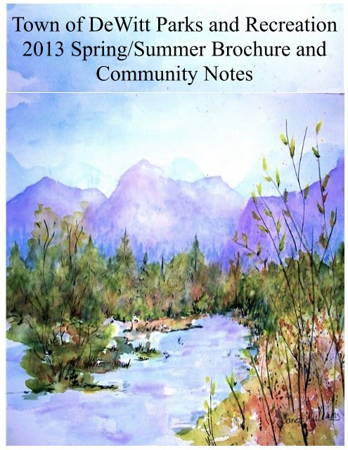 Spring/Summer Brochure - Town Of DeWitt