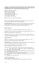 January 4, 2012 Organizational Meeting Minutes - Town of Halfmoon