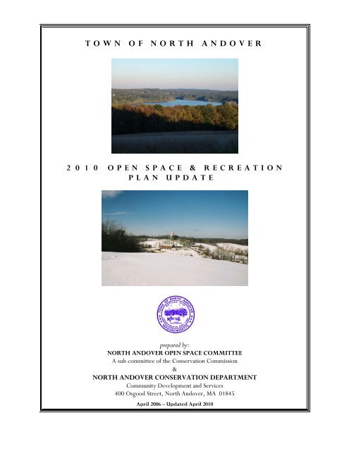 Open Space and Recreation Plan - Town of North Andover