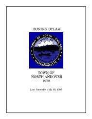 Zoning Bylaws - Town of North Andover