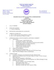 town of north andover board of selectmen 120 main street north ...