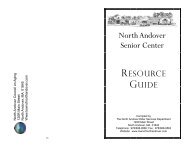 North Andover Senior Center - Town of North Andover