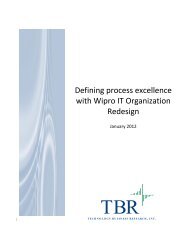 Defining process excellence with Wipro IT Organization Redesign