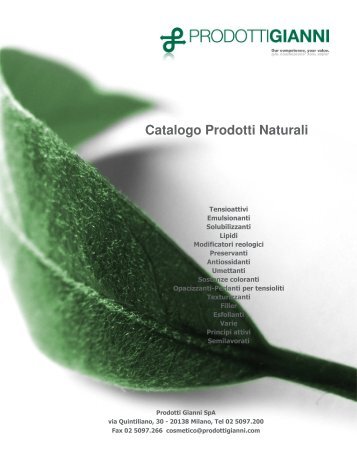 Catalogo Prodotti Naturali - Cosmesi.it
