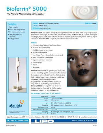 BioferrinÂ® 5000 - Cosmesi.it