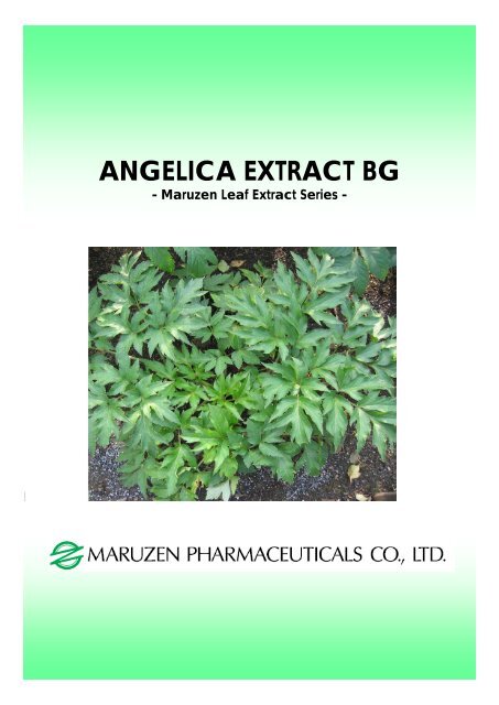 ANGELICA EXTRACT BG - Cosmesi.it