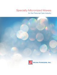 Download Brochure - Micro Powders, Inc. Personal Care Division