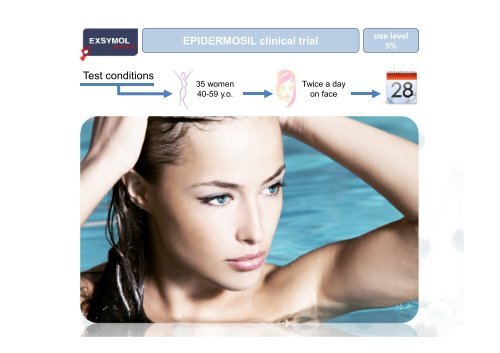 Test conditions EPIDERMOSIL clinical trial - Cosmesi.it