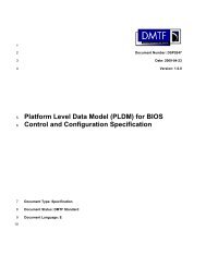 (PLDM) for BIOS Control and Configuration Specification - DMTF