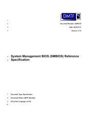 System Management BIOS (SMBIOS) Reference Specification - DMTF