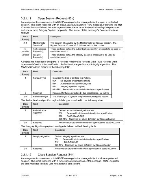 ASF Specification v2.0 DSP0136 - DMTF