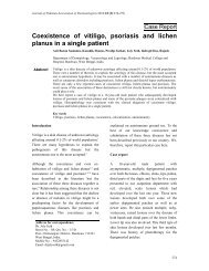 Coexistence of vitiligo, psoriasis and lichen planus in a single patient