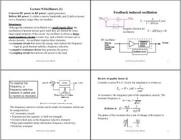 Oscillators