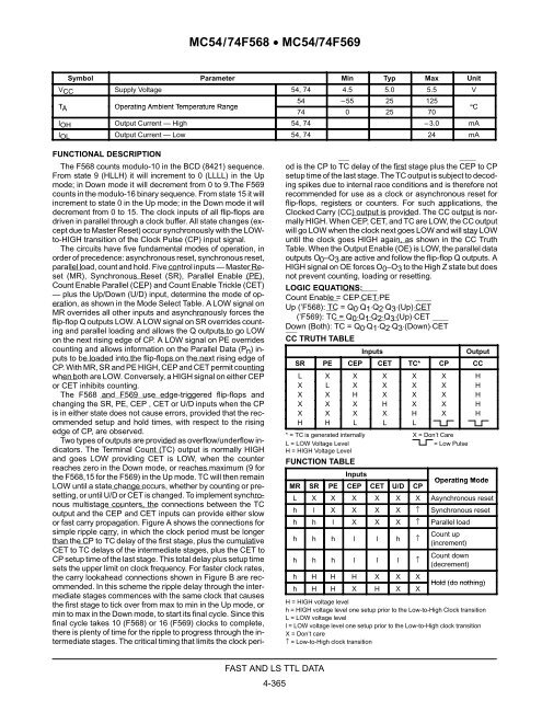 4-BIT BIDIRECTIONAL COUNTERS (WITH 3-STATE ... - skot9000