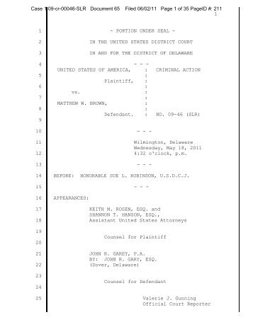 Sentencing Hearing Transcript-redacted ... - Sidedraught