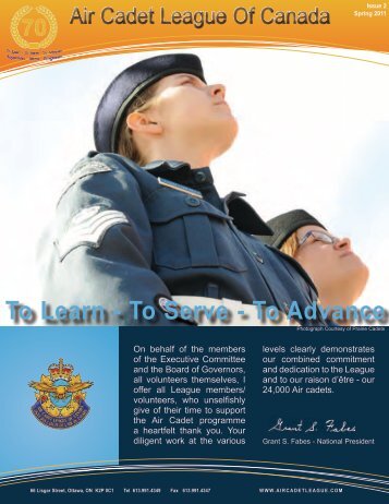 To Learn - To Serve - To Advance - Air Cadet League of Canada