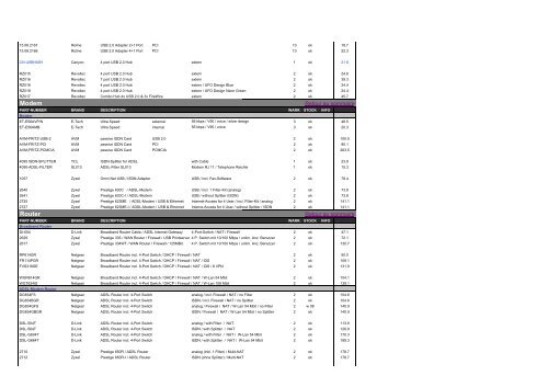 Wyscha Computer Preisliste - ABBO Informatique