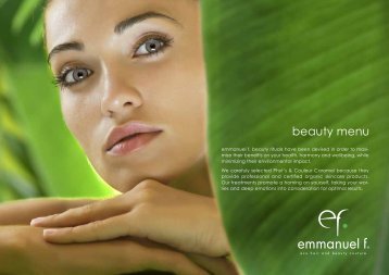 beauty menu - emmanuel f.