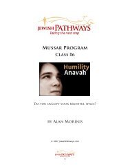 Humility - JewishPathways.com
