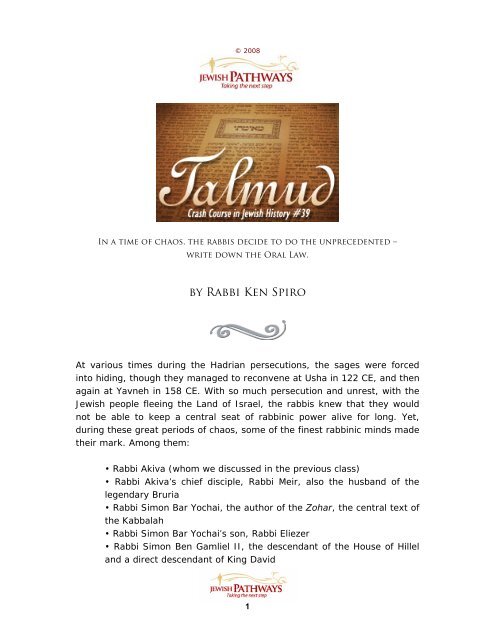 The Talmud - Pathways