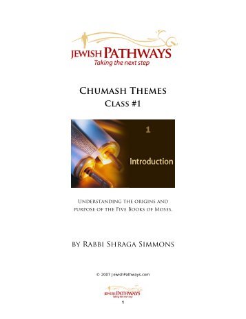 Introduction to the Chumash - Jewish Pathways
