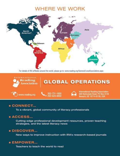 IRA Global Operations Brochure - International Reading Association