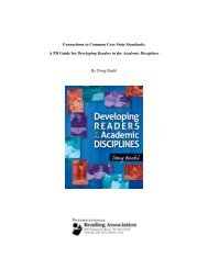 A PD Guide for Developing Readers in the Academic Disciplines