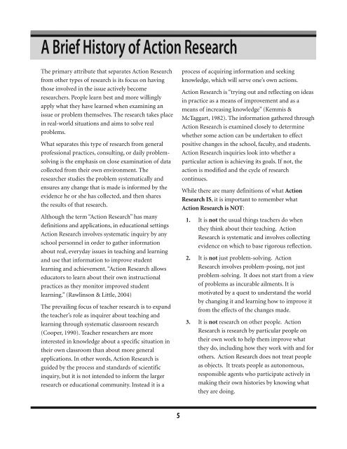 A Practical Guide to Action Research for Literacy Educators