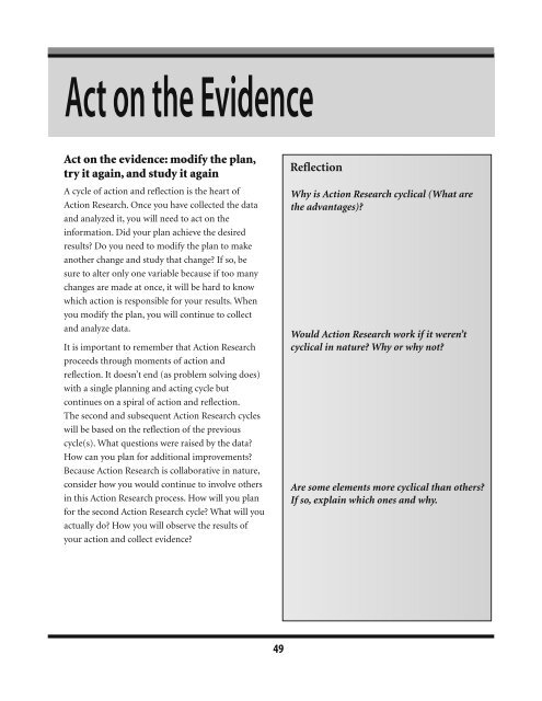 A Practical Guide to Action Research for Literacy Educators