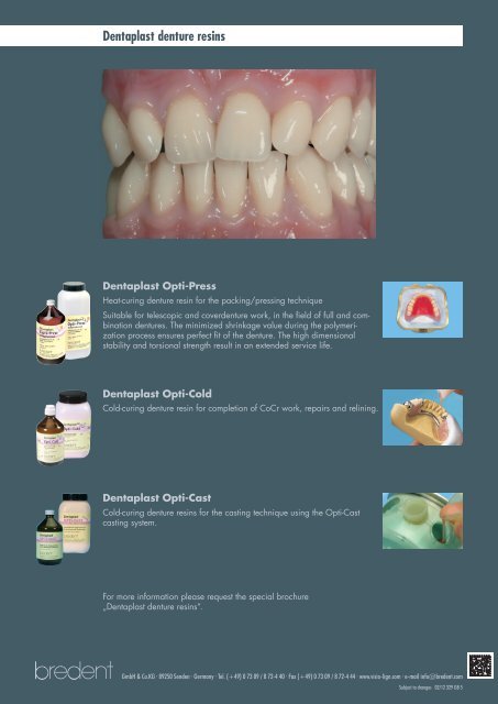 Denture Teeth Chart