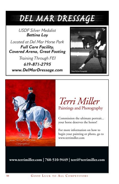 The Rancho Valencia Dressage Affaire : Official 2012 Show Program