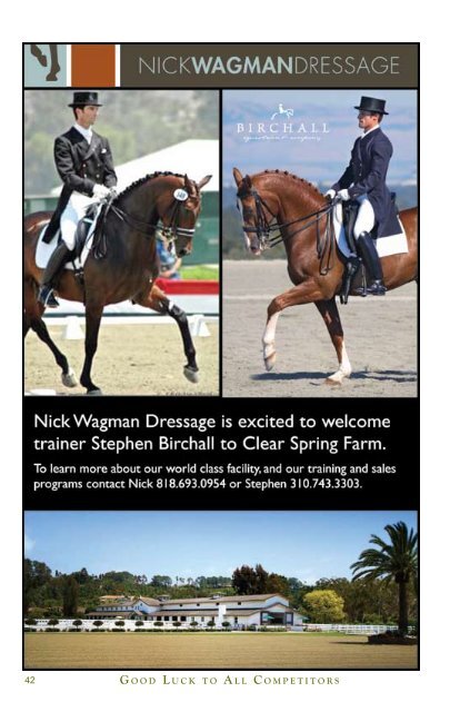 The Dressage Affaire - 2011 Show Program