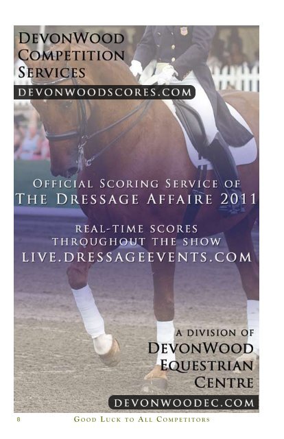 The Dressage Affaire - 2011 Show Program