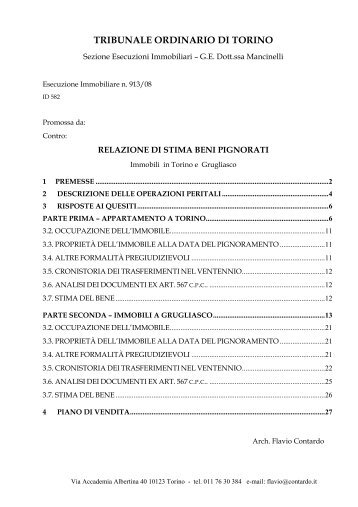 TRIBUNALE ORDINARIO DI TORINO - IVG Torino