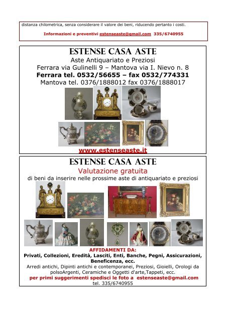www.asteferrara.it ESTENSE CASA D'ASTE - Ferrara case d'asta