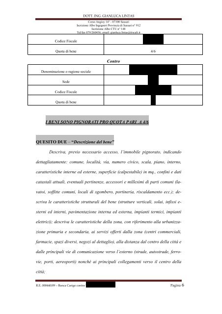 Esecuzione Immobiliare - IVG Sassari