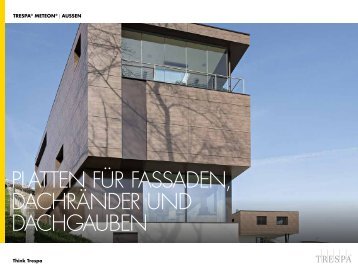 Trespa - Platten für Fassaden, Dachränder und Dachgauben
