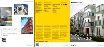 Trespa - Kompaktplatten für Balkone