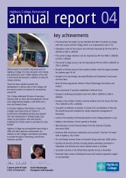 key achievements - Highbury College