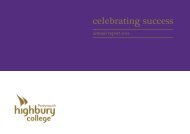 Annual Report 2012 - Highbury College