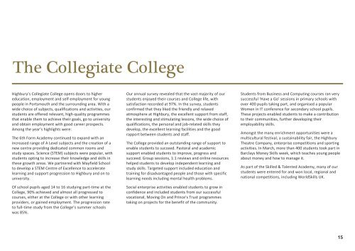 Annual Report 2012 - Highbury College