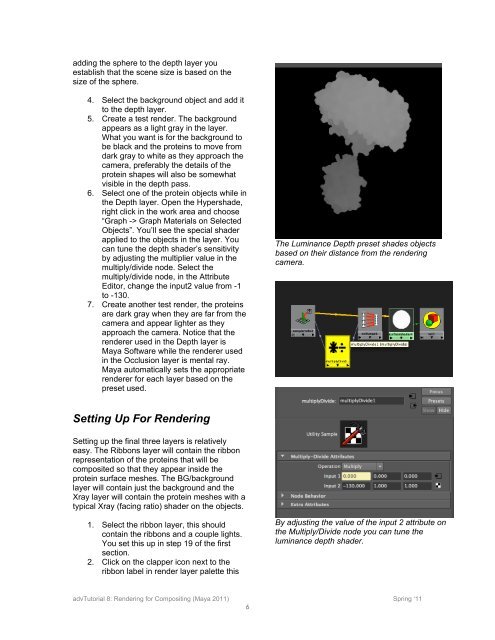 Rendering for Compositing (in Maya 2011) - Molecular Movies