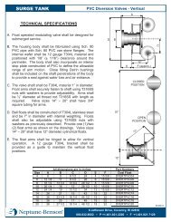 Vertical Specifications & Technical Data PDF - Neptune-Benson