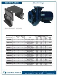 Griswold Pump Specifications & Technical Data - Streamline Aquatics