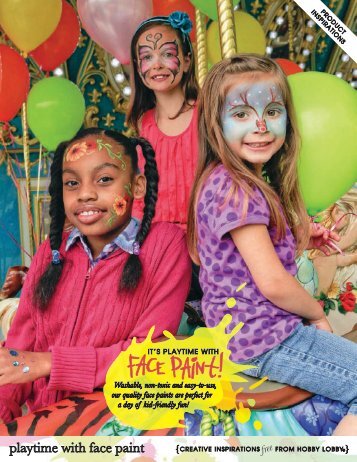playtime with face paint - Hobby Lobby