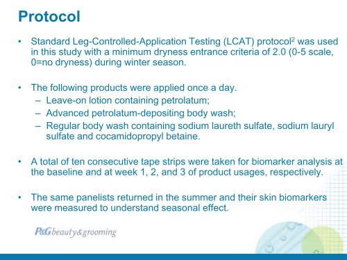 Skin Biomarkers as objective measures of stratum corneum barrier