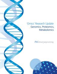 'Omics' Research Update - P&G Beauty & Grooming