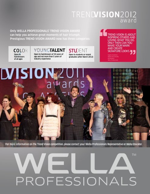 the world's your stage. - Wella