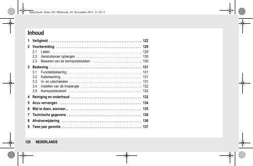 BeDIeNUNGSANLeItUNG INStrUCtION MANUAL MODe D ... - Wella