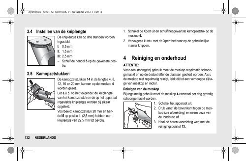 BeDIeNUNGSANLeItUNG INStrUCtION MANUAL MODe D ... - Wella